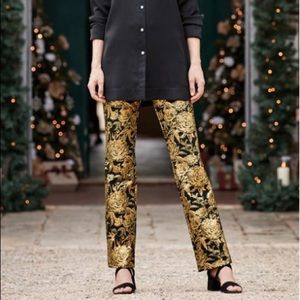 Fancy black and gold trousers from SOFT SURROUNDINGS